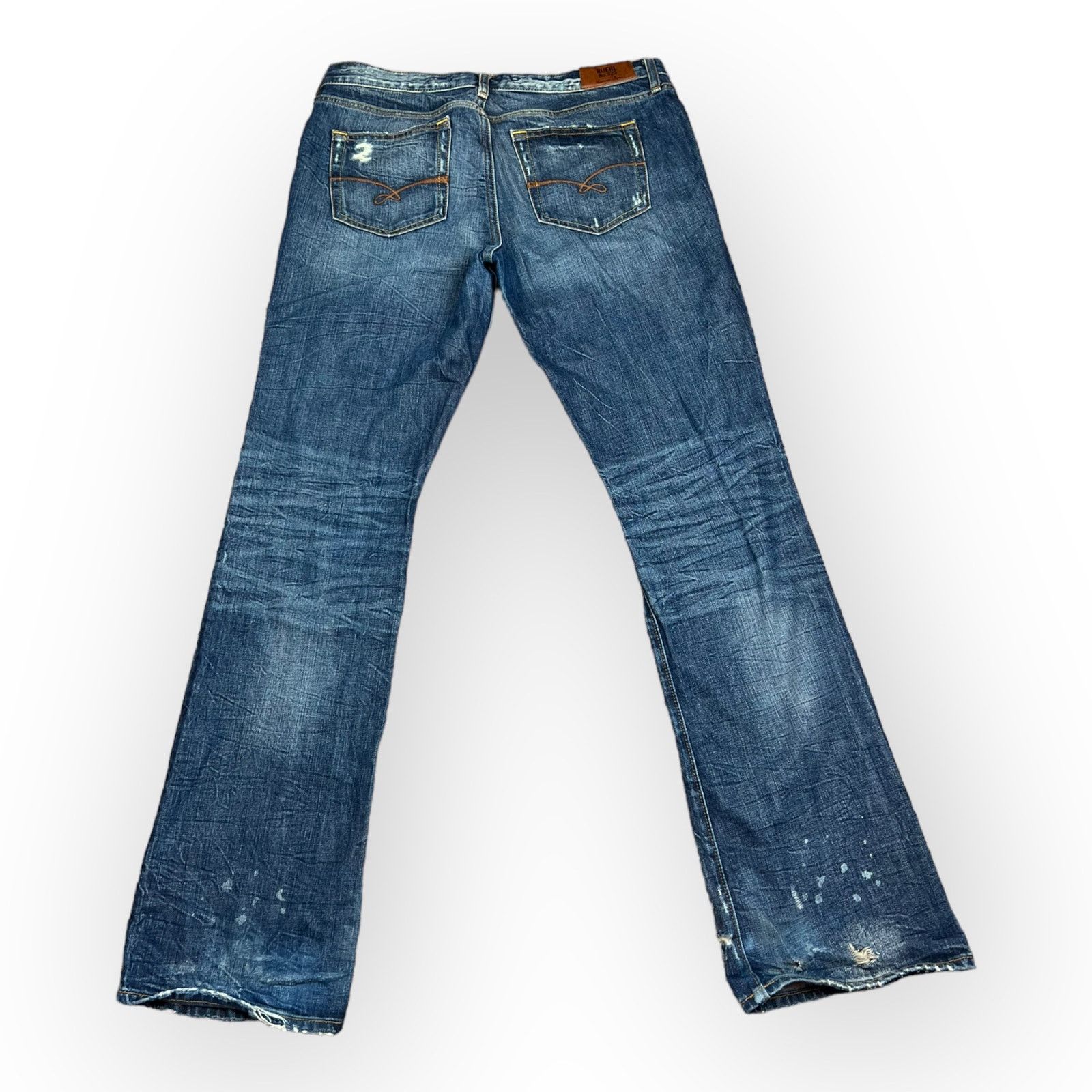 Ruehl No. 925 Ruehl No. 925 | Vintage Distressed Splatter Bootcut Jeans Size 30" / US 8 / IT 44 - 2 Thumbnail