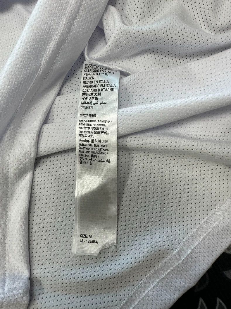 Other Balenciaga Mesh breathable small logo print white short sl Size US M / EU 48-50 / 2 - 3 Thumbnail