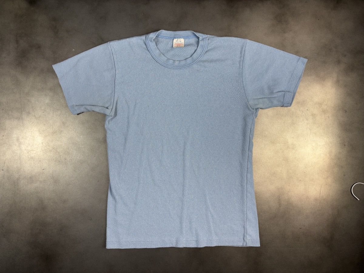Vintage Vintage Blank T-Shirt 80s Workwear Surplus Stretch 50/50 Men Size US S / EU 44-46 / 1 - 11 Thumbnail