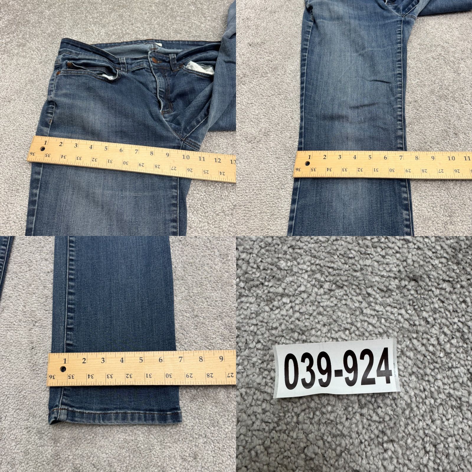 Eileen Fisher Eileen Fisher Jeans Womens 6 Blue Dark Wash Straight Leg Organic Cotton Denim Size 28" / US 6 / IT 42 - 9 Thumbnail