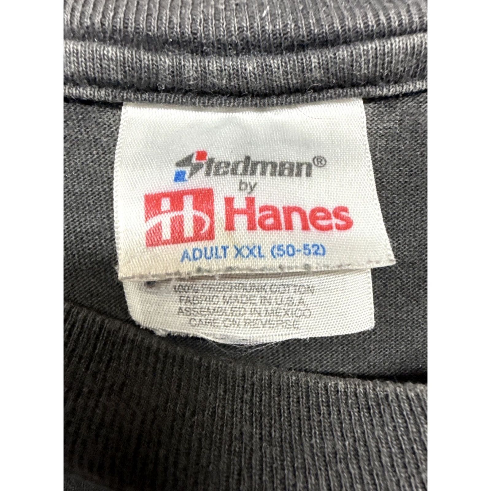 Hanes VINTAGE George Strait Concert Tee 2XL Black Double Sided Shirt Mens Vintage 90s Country Music Festival T-Shirt Size US XXL / EU 58 / 5 - 5 Thumbnail