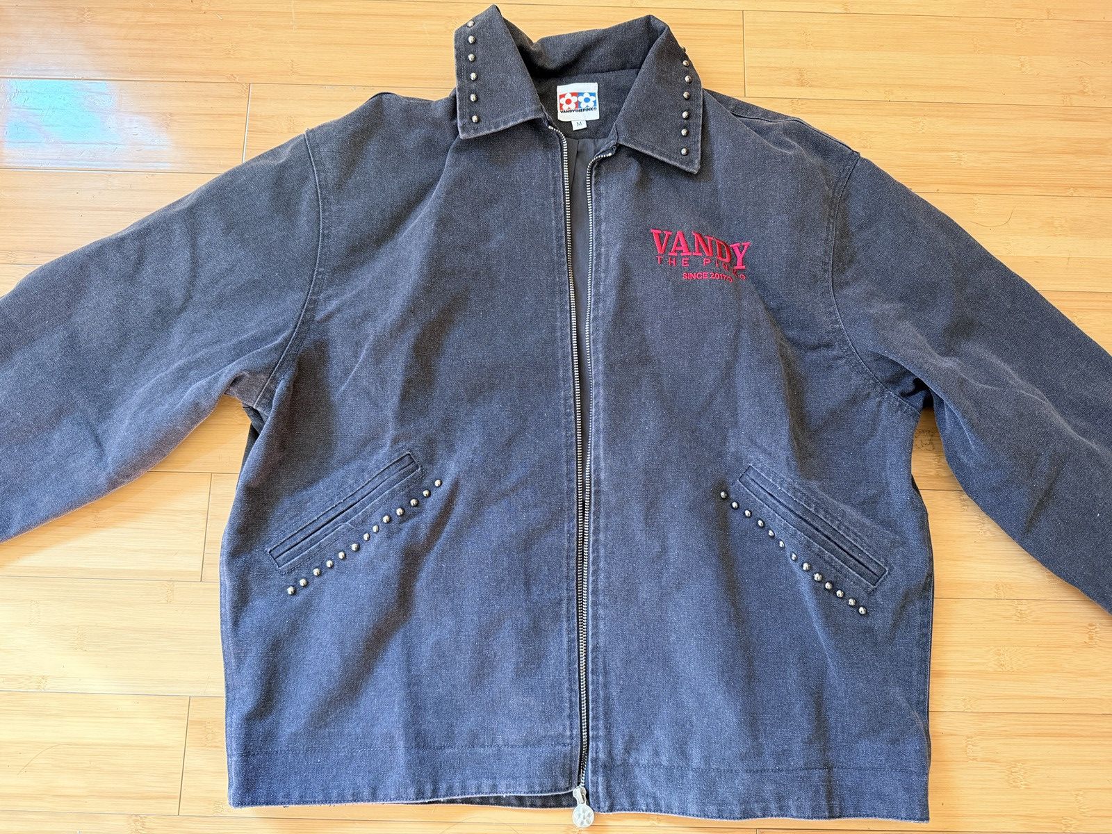 Vandy The Pink Detroit Studded Work Jacket Size US M / EU 48-50 / 2 - 2 Thumbnail