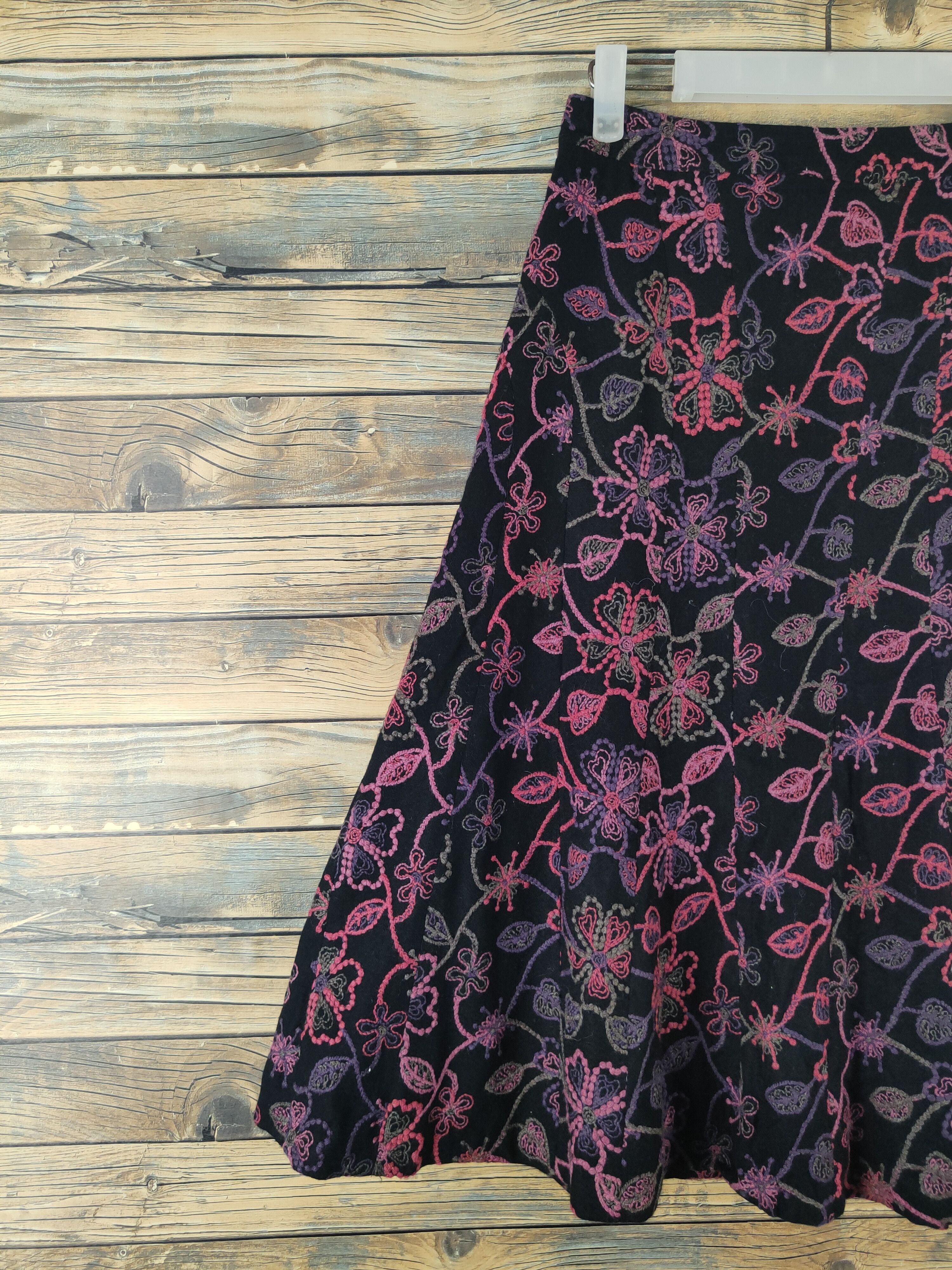Japanese Brand × Vintage Joli & Grondall Black Pink Midi Skirts #W1755 Size 26" / US 2 / IT 38 - 3 Thumbnail