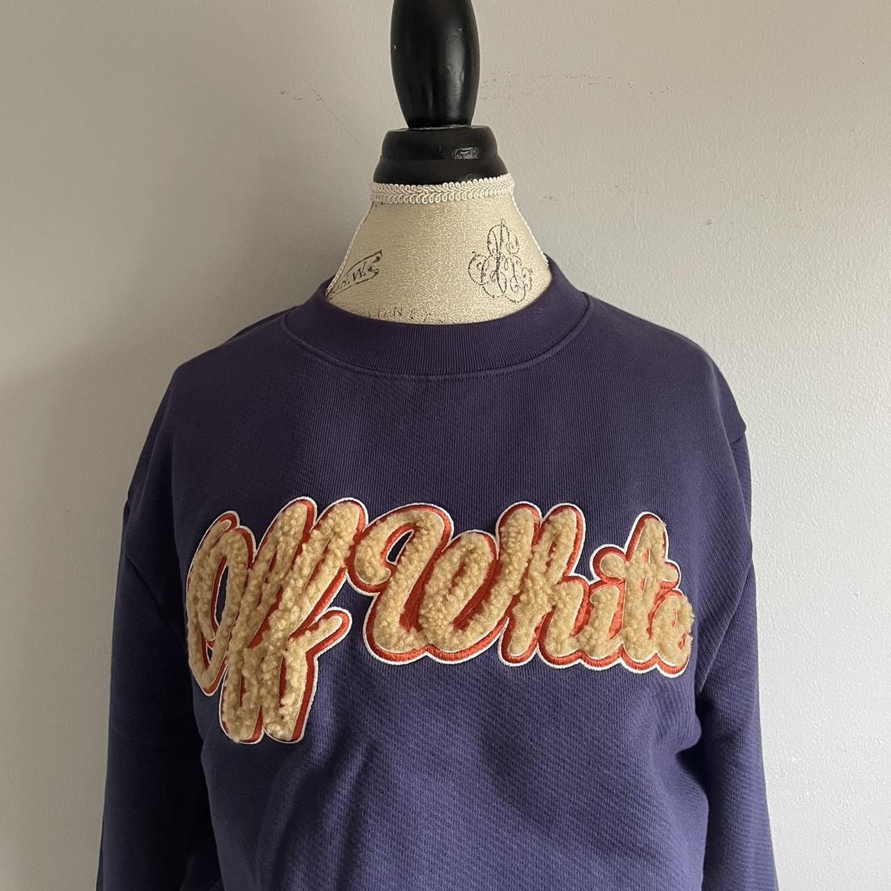 Designer × Off-White Vintage OFF-WHITE crop sweater Size M / US 6-8 / IT 42-44 - 3 Thumbnail