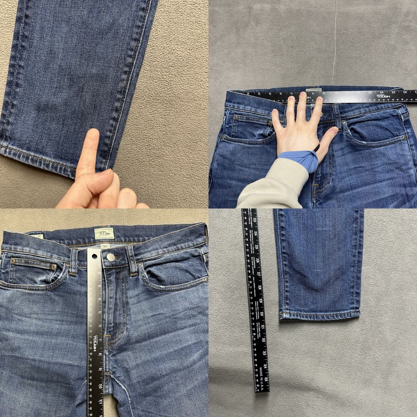J.Crew J Crew Jeans Mens 484 Slim Fit 30x32 (31x30.5) Blue Japanese Kurabo Denim GUC Size US 32 / EU 48 - 8 Thumbnail