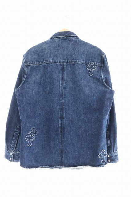 Chrome Hearts Chrome Hearts Cross Patch Denim Shirt Size US XL / EU 56 / 4 - 2 Thumbnail