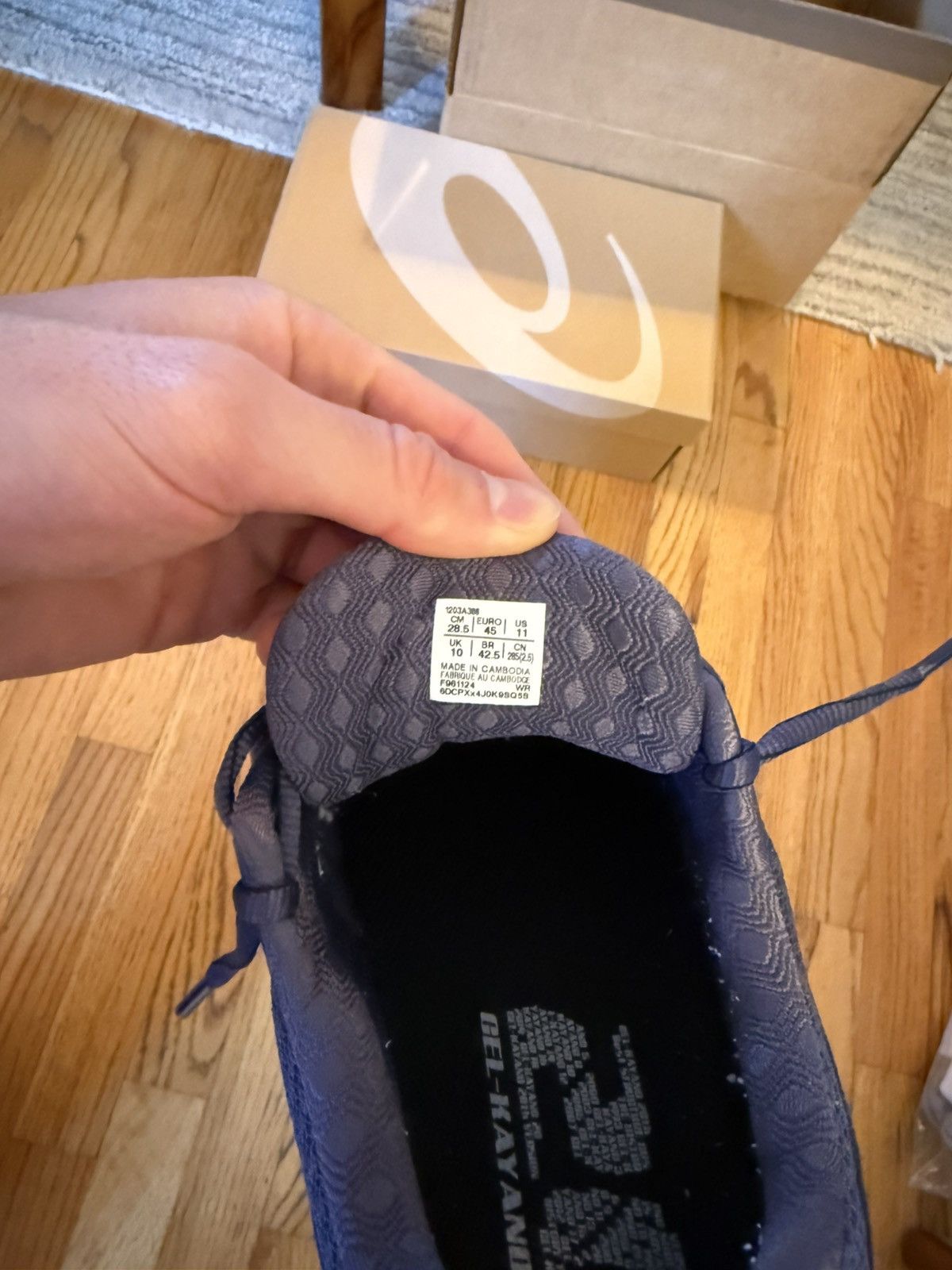 Asics ASICS Gel-Kayano 20 Indigo Fog / Black Size US 11 / EU 44 - 5 Thumbnail
