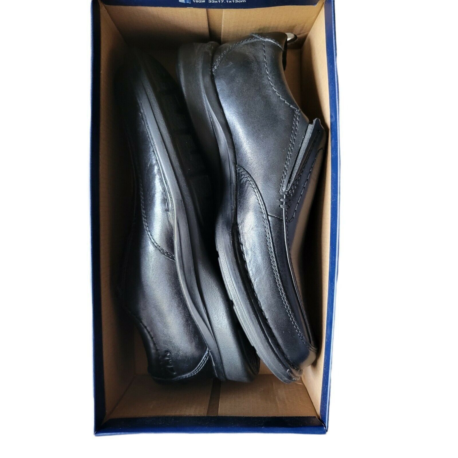 Clarks Clarks Collection Men's Loafers. Black Leather Size 7.5 Size US 7.5 / EU 40-41 - 3 Thumbnail