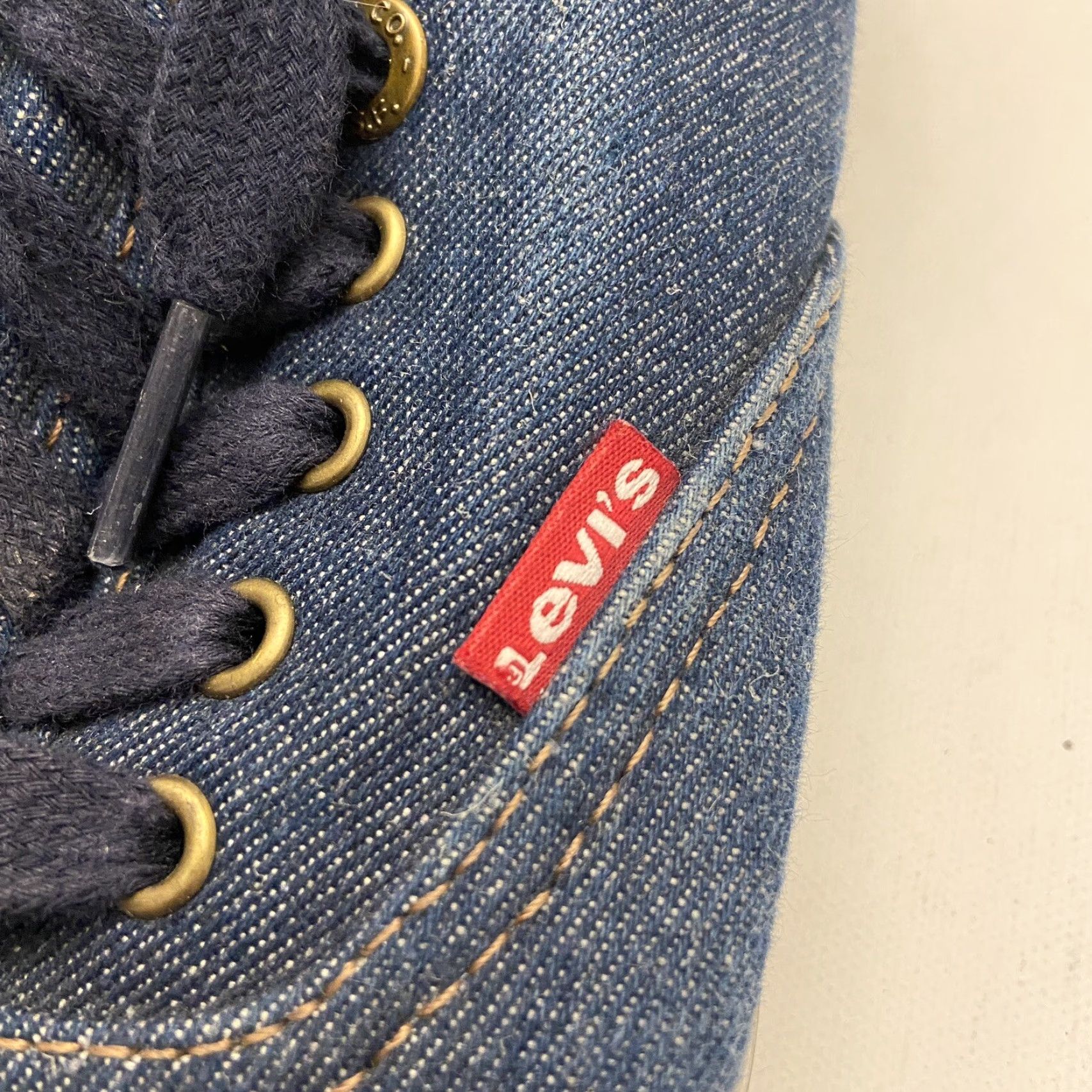 Denime Levi's Sneaker Denim Blue Canvas Men 9.5 Size US 9.5 / EU 42-43 - 7 Thumbnail