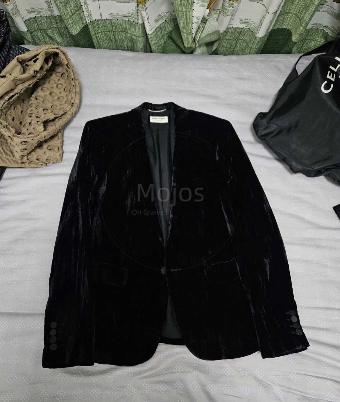 Saint Laurent Paris Sz 46 Saint Laurent Paris Velvet Jacket-2508 Size US S / EU 44-46 / 1 - 3 Thumbnail