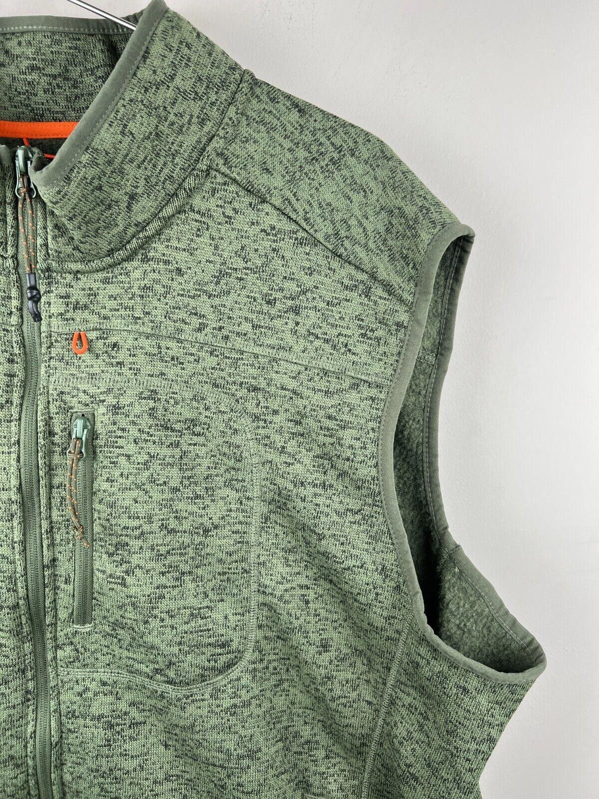 Designer Lake & Trail Polyester Sherpa Zip Up Vest Green Size 2XL Size US XXL / EU 58 / 5 - 5 Thumbnail