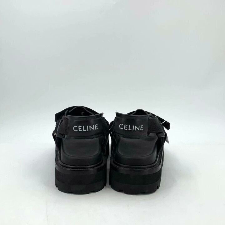 Celine Celine Black Round Toe Velcro Casual Sandals Size US 8 / EU 41 - 4 Thumbnail