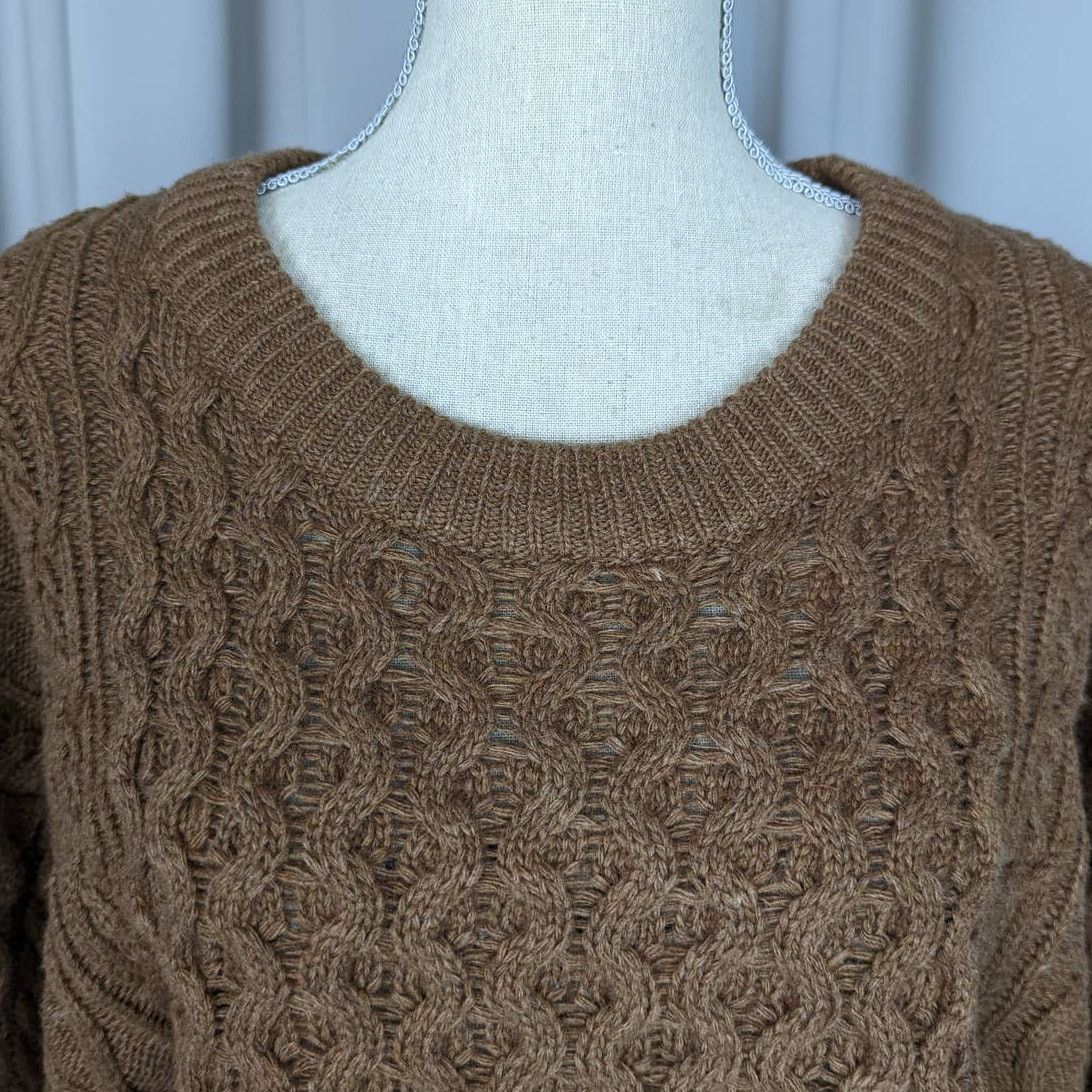Other Beige Botany Cable Knit Wool Blend Sweater Brown Size Small Size S / US 4 / IT 40 - 9 Thumbnail