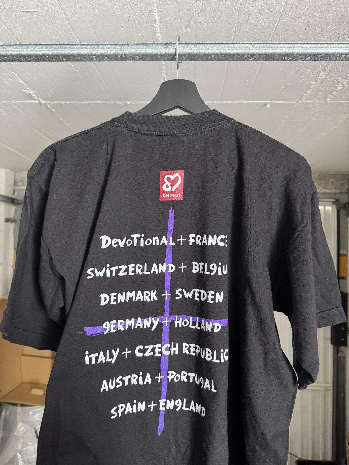 Vintage 1993 Depeche Mode Devotional Tour Shirt Size US XL / EU 56 / 4 - 7 Thumbnail