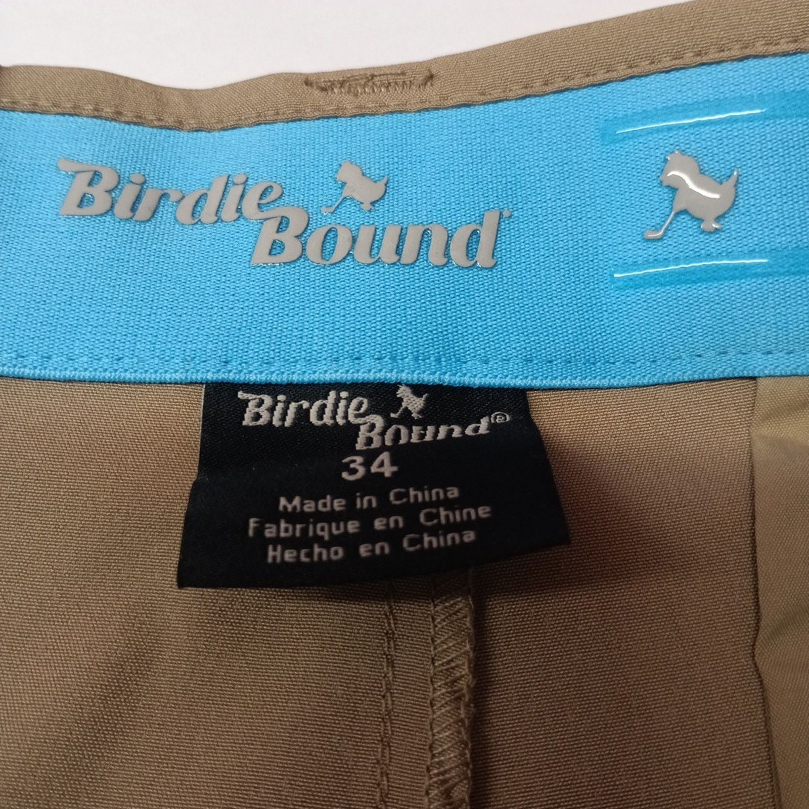 Other Birdie Bound Cargo Shorts Men's 34x9 Khaki Stretch Easy Care Size US 34 / EU 50 - 3 Thumbnail