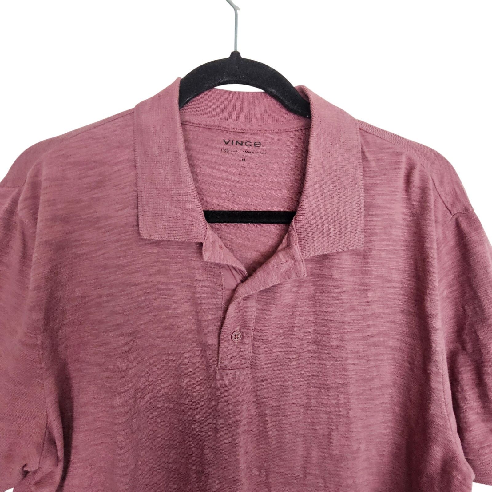 Vince Vince Mens Polo Shirt Size M Classic Preppy Designer Minimal Size US M / EU 48-50 / 2 - 2 Thumbnail