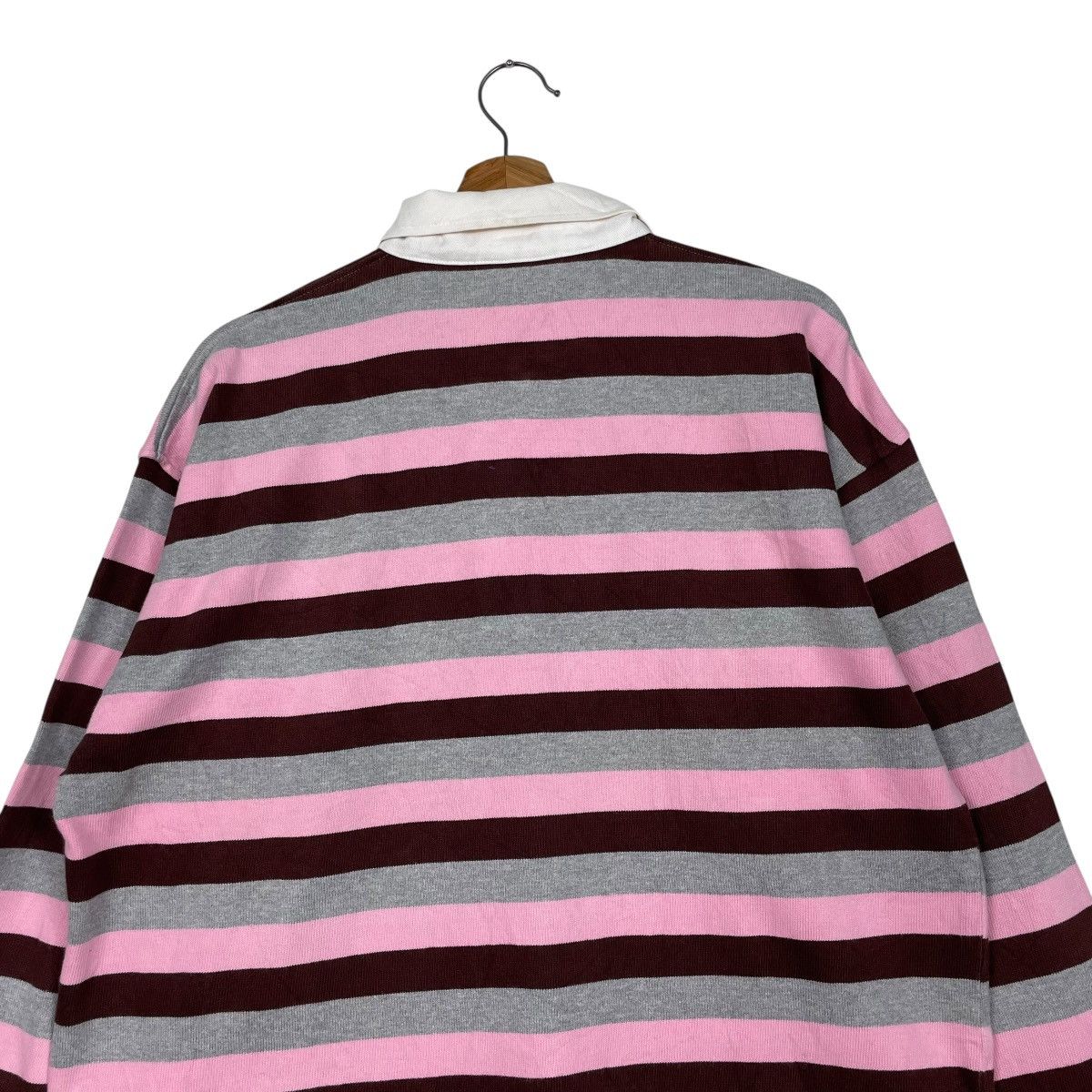 Canterbury of New Zealand Vintage Canterbury Stripe Rugby Polo Jersey Size US L / EU 52-54 / 3 - 9 Thumbnail