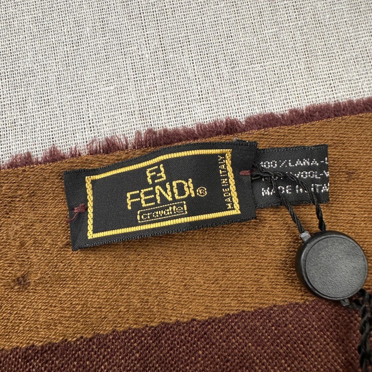 Fendi Fendi Scarf Wool Muffler Neck Wrap Size ONE SIZE - 6 Thumbnail