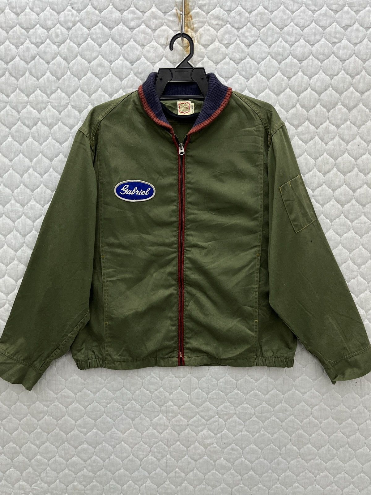 image of Archival Clothing x Sugar Cane Co Archive Artictic Tailored Uniform By Canes Jacket in Green (Size 