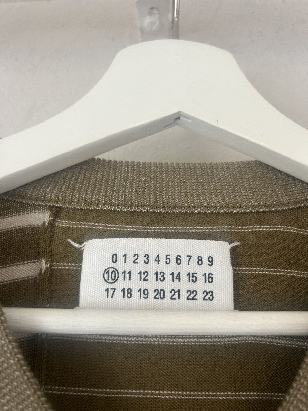 Maison Margiela Reconstructed Asymmetric Striped V-Neck Sweater Size US M / EU 48-50 / 2 - 8 Thumbnail