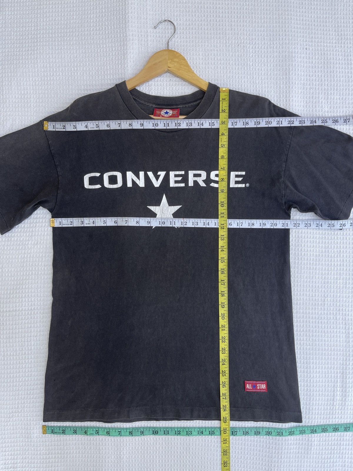 Converse × Vintage Last Drop🔥Rare🔥Sun Faded Vintage 90s CONVERSE T-Shirt Size US L / EU 52-54 / 3 - 11 Thumbnail