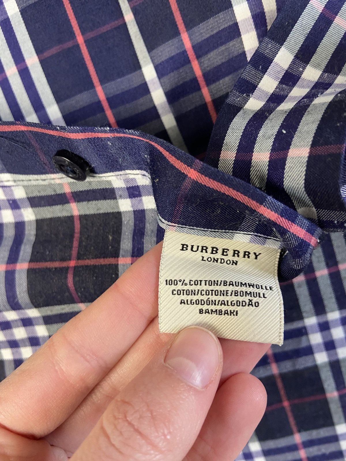 Burberry Vintage Burberry Short Sleeve Check Shirt Size US L / EU 52-54 / 3 - 6 Thumbnail