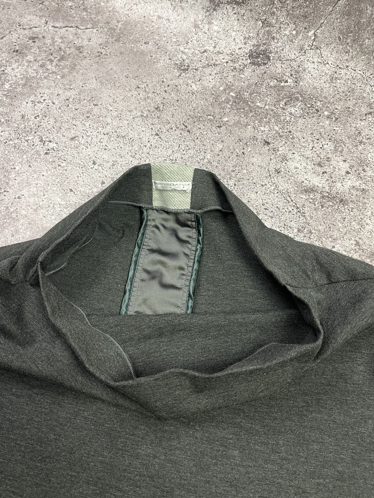 Other Hubert Gasser Oversized Cocoon Dress Wool Cashmere Dark Grey Size L / US 10 / IT 46 - 5 Thumbnail