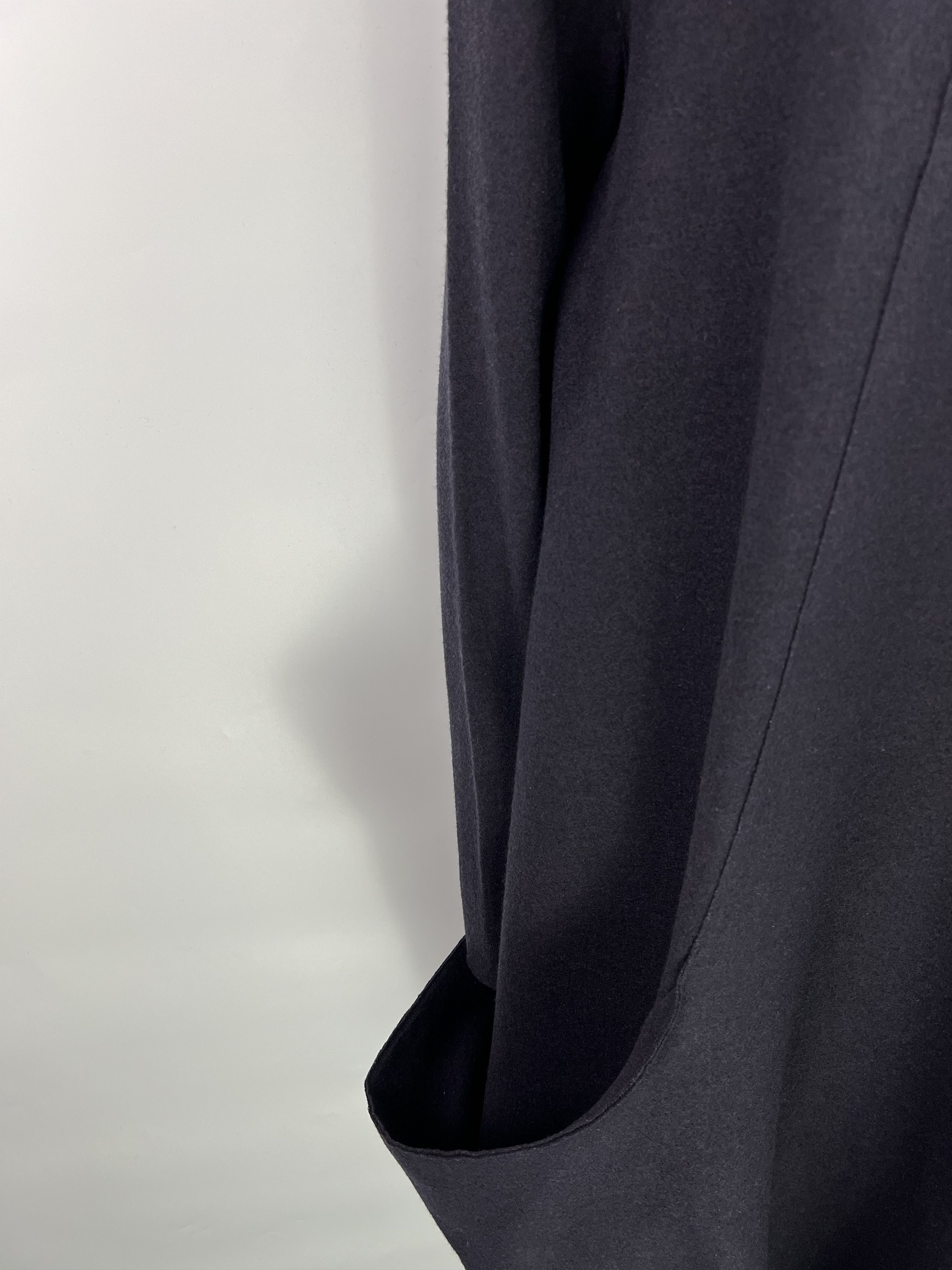 OSKA Oska Asymmetrical Wool Long Sleeve Oversized Pocket Dress Size XL / US 12-14 / IT 48-50 - 8 Thumbnail