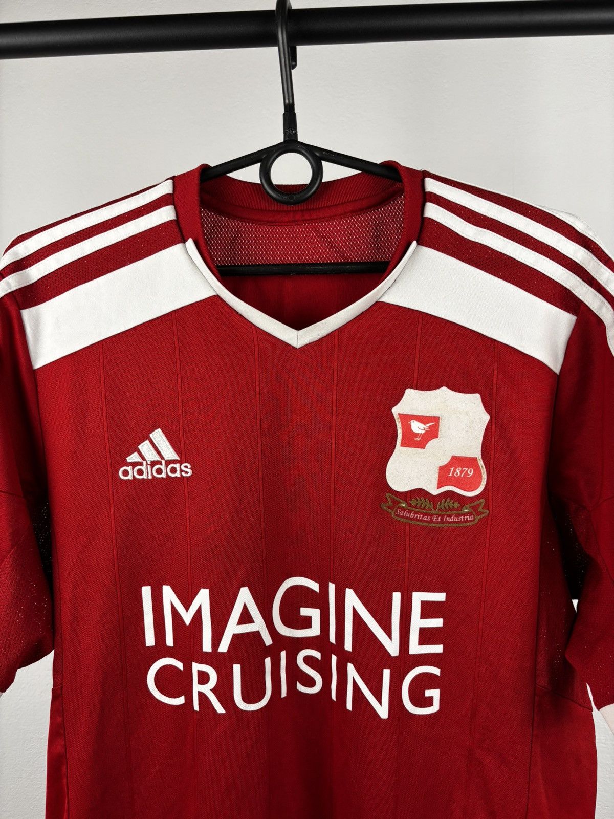 Adidas × Vintage Swindon Town FC 2014-2015 14/15 Adidas Home Jersey M-L Size US M / EU 48-50 / 2 - 2 Thumbnail