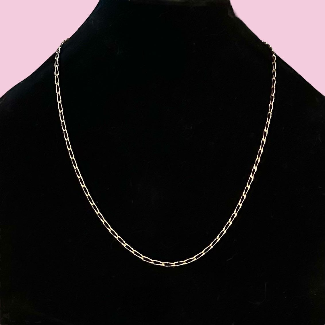Vintage Vintage gold tone oblong curb link chain necklace Size ONE SIZE - 1 Thumbnail