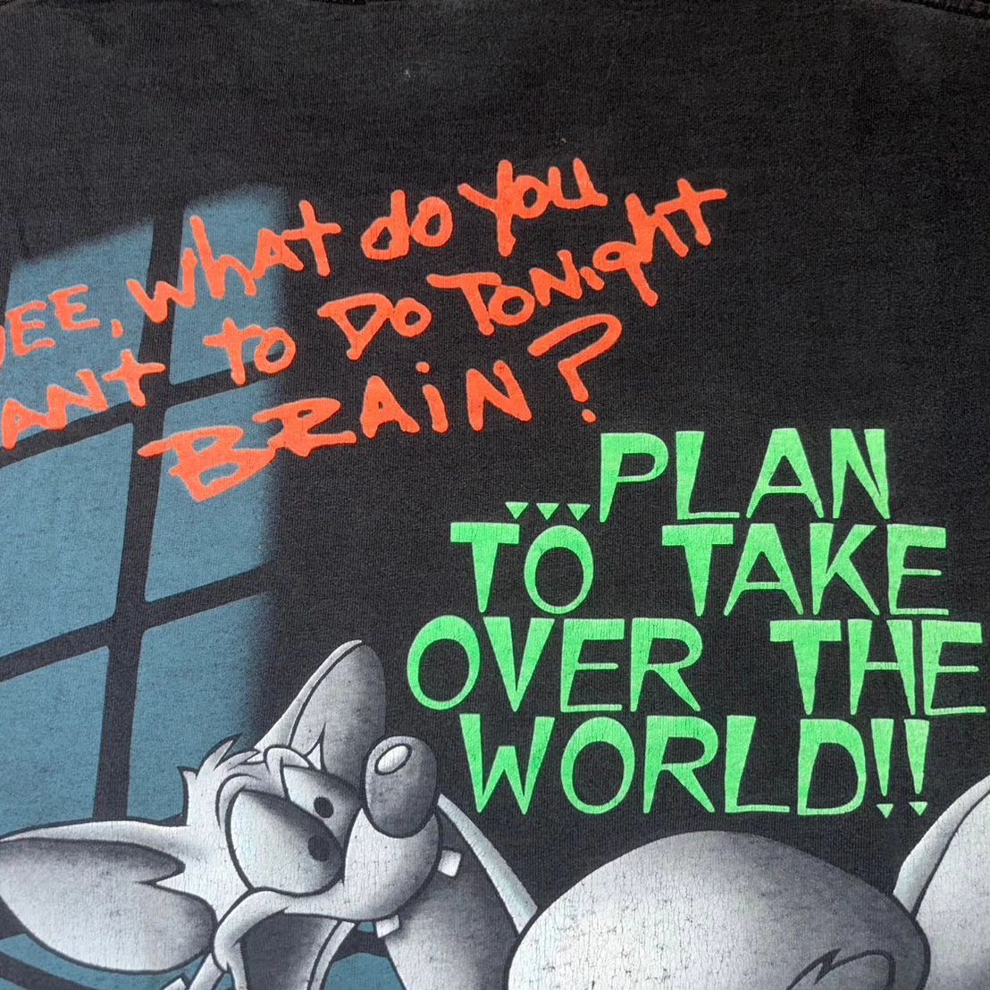 Vintage × Warner Bros Vintage Pinky & The Brain ©1995 T-shirt Size US XL / EU 56 / 4 - 6 Thumbnail