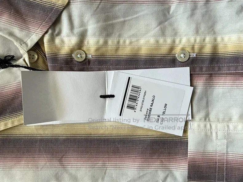 Isabel Marant Isabel Marant Men's Striped Cotton Shirt. Size US S / EU 44-46 / 1 - 5 Thumbnail