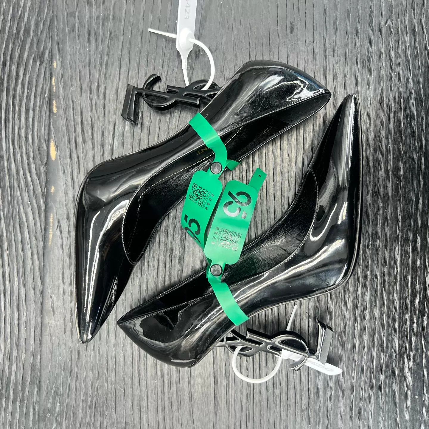 Saint Laurent Paris SAINT LAURENT Opyum Patent Leather Black Heels 36 with Box Size US 5.5 / IT 35.5 - 3 Thumbnail