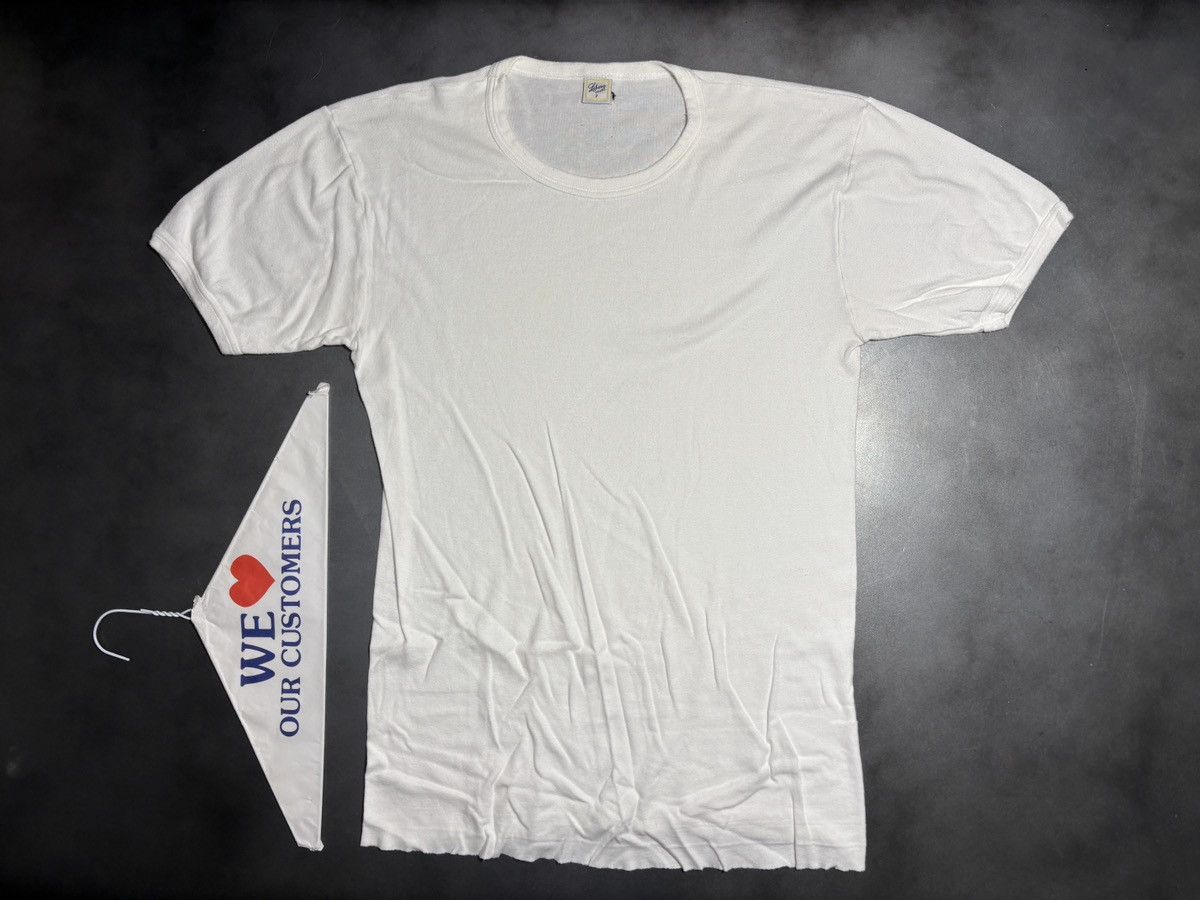 Vintage Vintage Italian Undershirt 1980s Blank Tee Made in Italy Dou Size US M / EU 48-50 / 2 - 17 Thumbnail