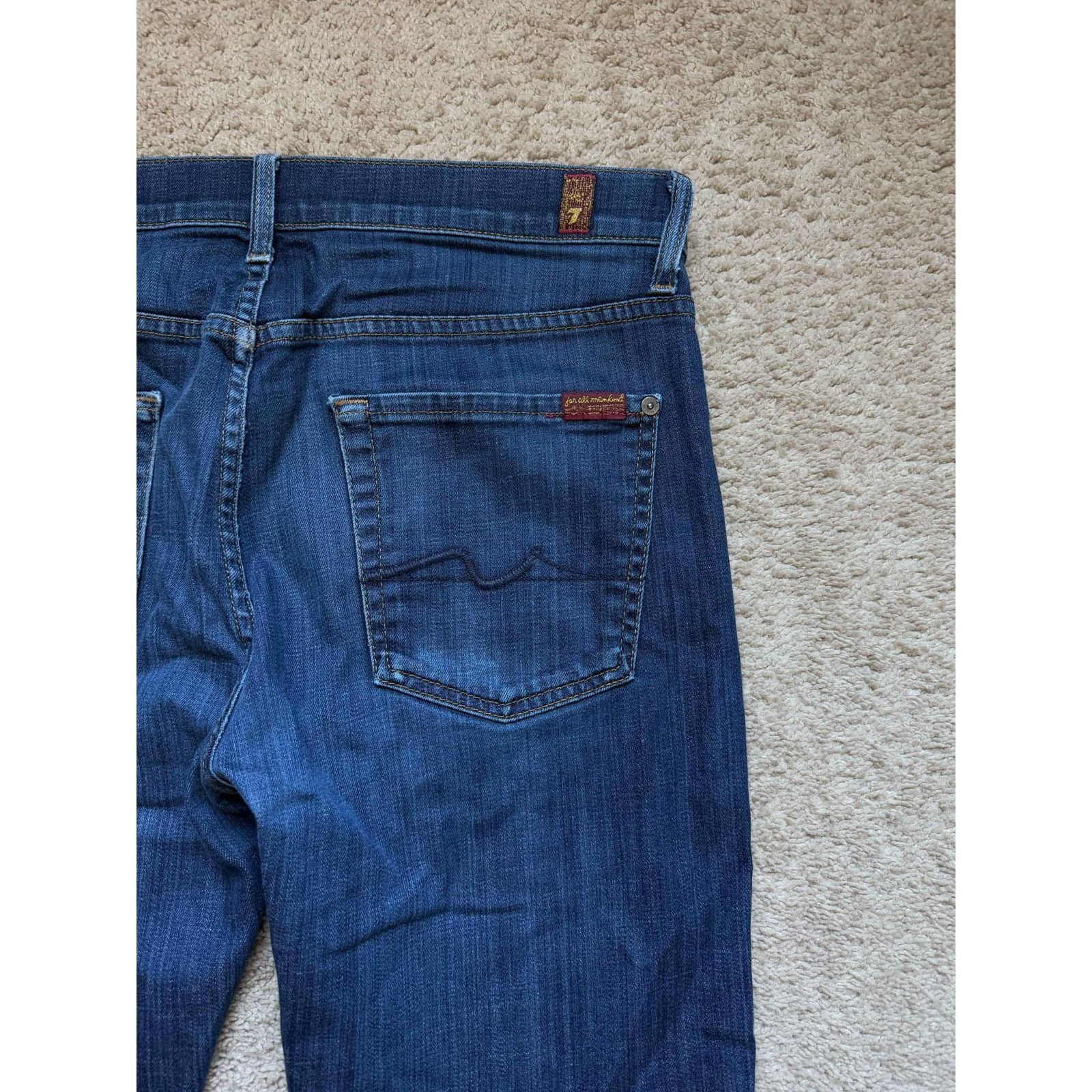7 For All Mankind 7 for All Mankind Carsen Straight Performance Jeans Blue Size US 34 / EU 50 - 5 Thumbnail