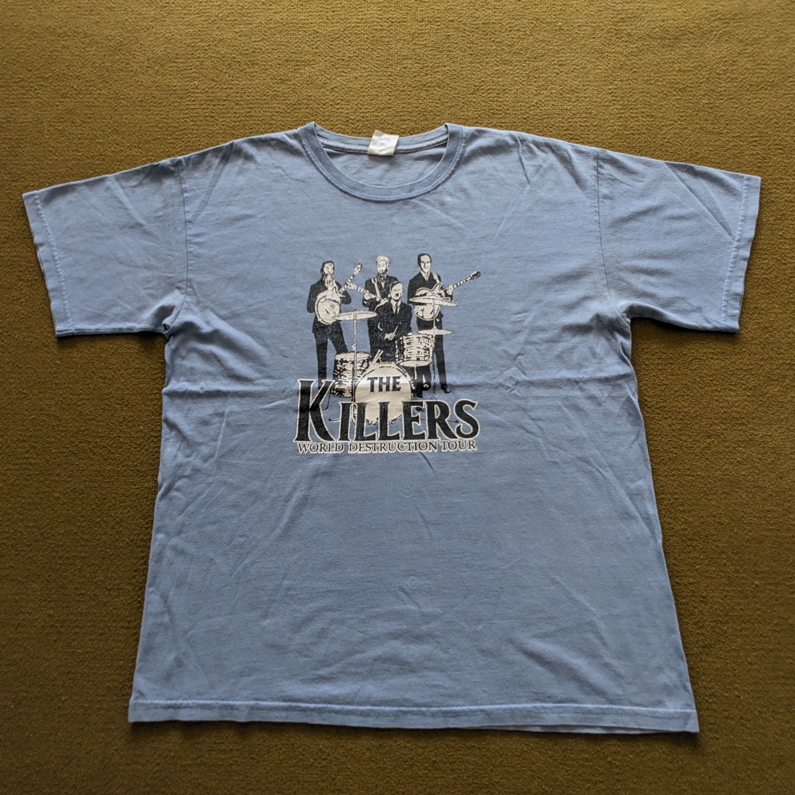 Vintage Vintage THE KILLERS Rock Band Tour T-shirt Size US L / EU 52-54 / 3 - 1 Thumbnail