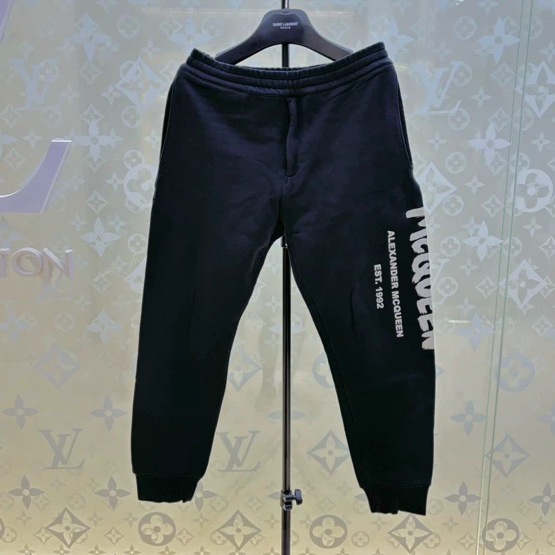 Alexander McQueen Alexander McQUEEN size S Logo - printed knitted sports pan Size US 27 - 2 Thumbnail