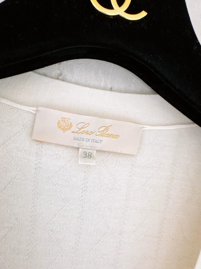 Loro Piana LORO PIANA Apricot colored cashmere wool knit cardigan Size XS / US 0-2 / IT 36-38 - 7 Thumbnail