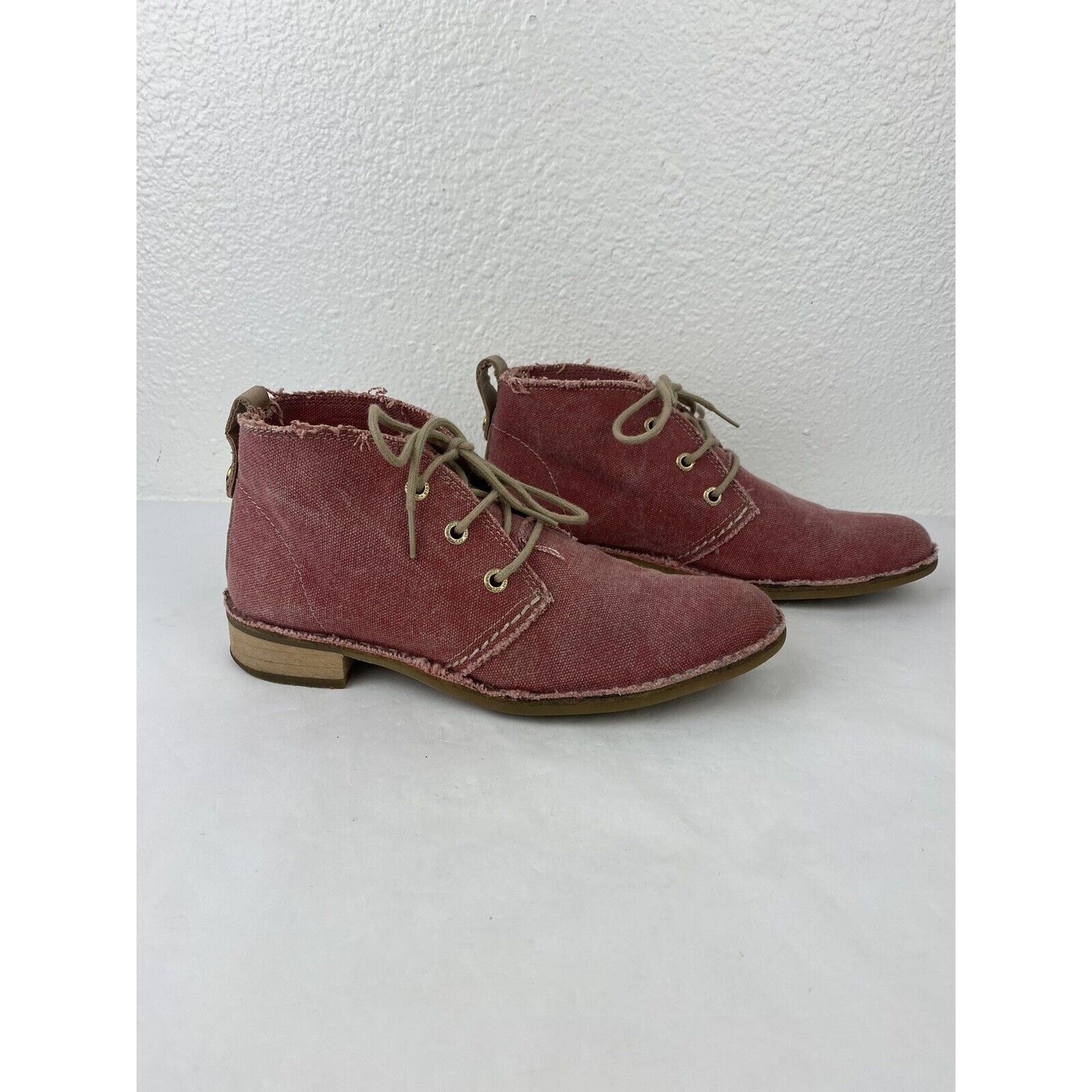Other Bussola Sevilla Canvas Chukka Raw Fringed Ankle Boots 38 Size US 8 / IT 38 - 4 Thumbnail