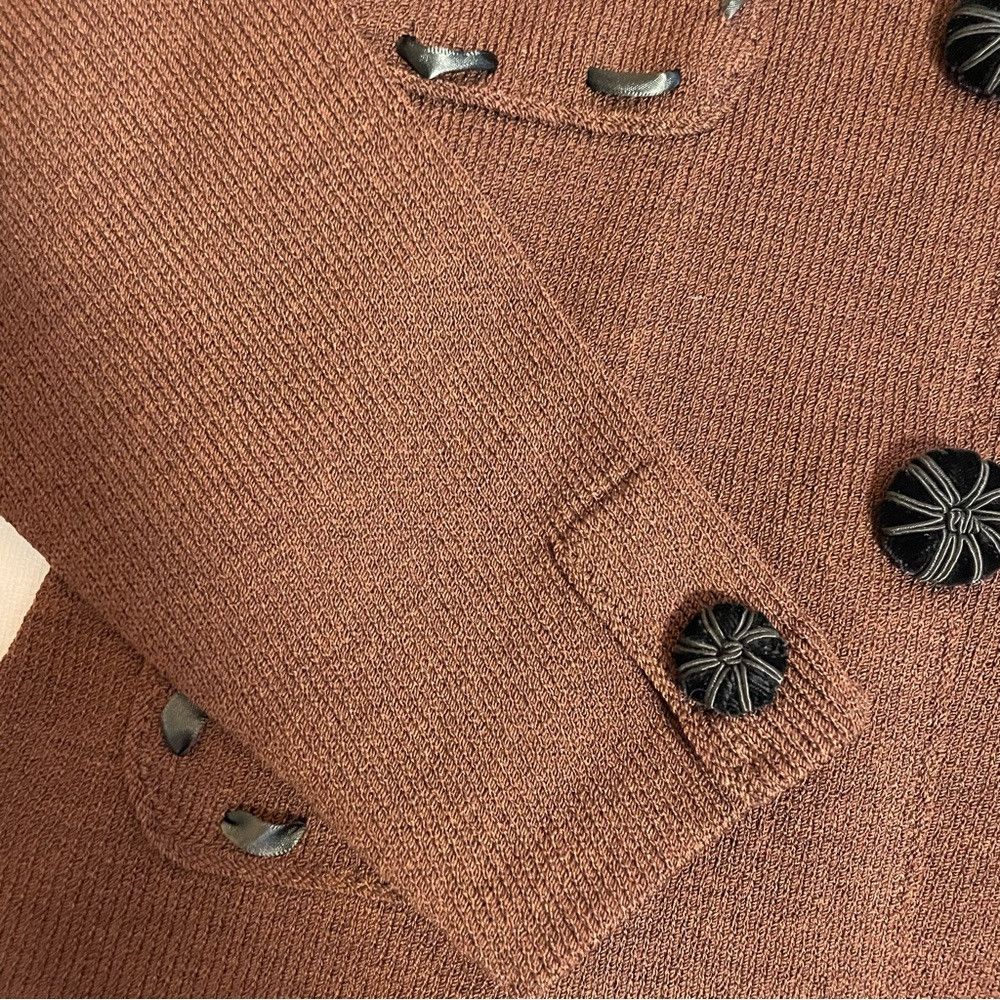 Other New Vintage Jules of Margate Brown Knit Cardigan Jacket Siz Size S / US 4 / IT 40 - 9 Thumbnail
