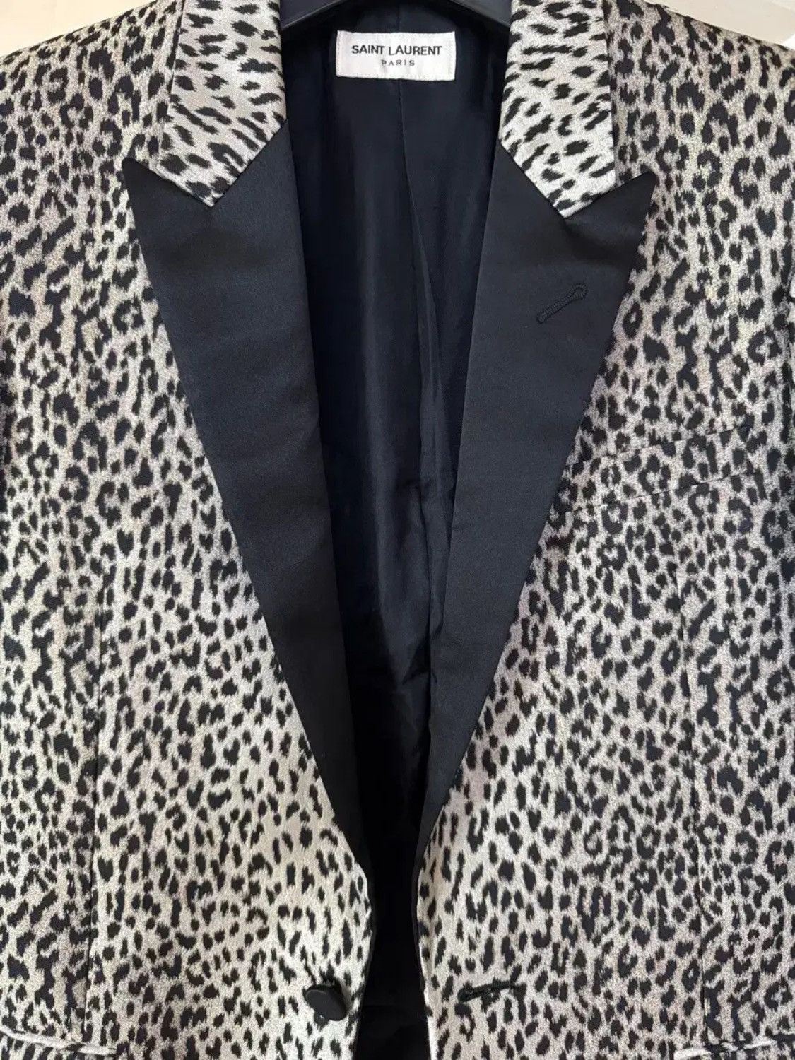Saint Laurent Paris Saint Laurent 14SS Hedi Slimane Leopard Blazer Jacket Size US S / EU 44-46 / 1 - 4 Thumbnail