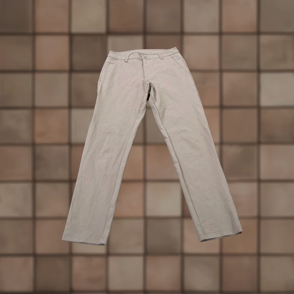 Vintage BYLT Pants Mens 31 Beige Chino Everyday Pant 2.0 Slim Straight Stretch Taupe Beige Size US 31 - 1 Thumbnail