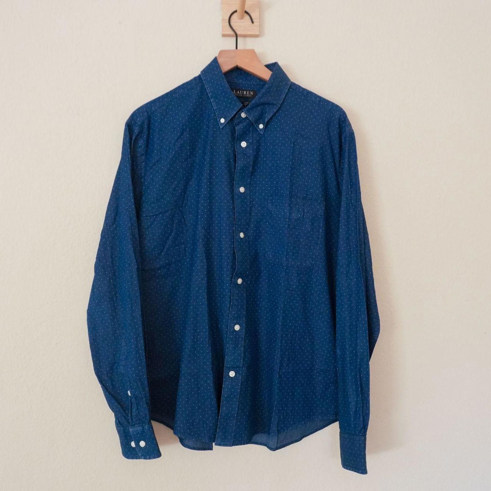 Lauren Ralph Lauren Ralph Lauren Shirt Men's L Blue Lauren Regular Fit Soft Wash Size US L / EU 52-54 / 3 - 1 Thumbnail