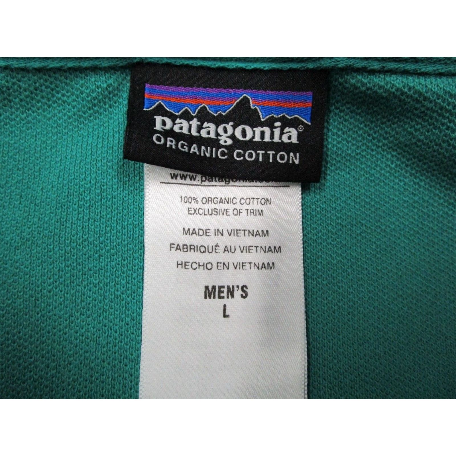 Patagonia Patagonia Shirt Mens Large Green Pique Polo Organic Cotton Sport Casual Golf Walking Size US L / EU 52-54 / 3 - 3 Thumbnail