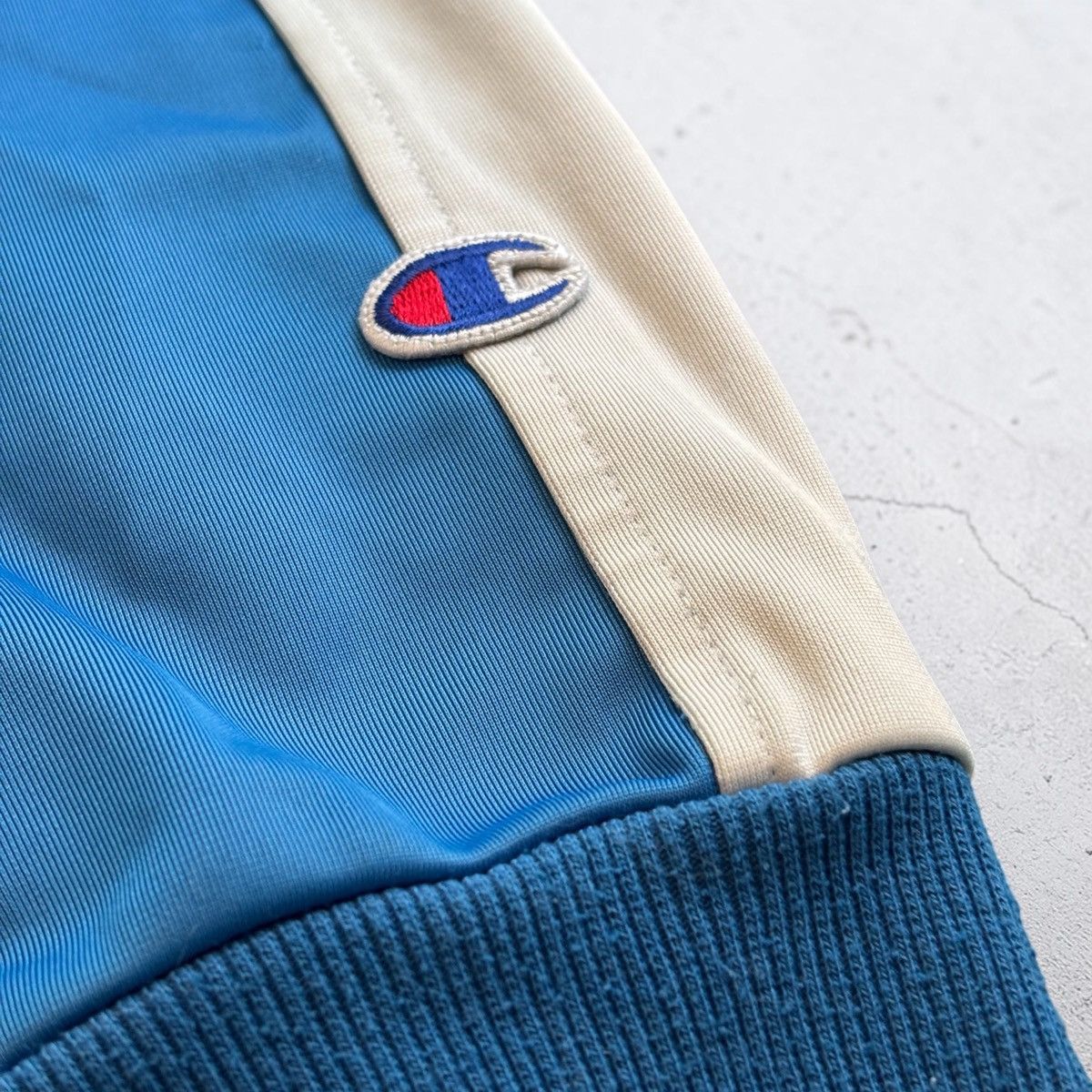 Champion Vintage 80s / 90s Champion Track Jacket Black Blue White Size US L / EU 52-54 / 3 - 5 Thumbnail