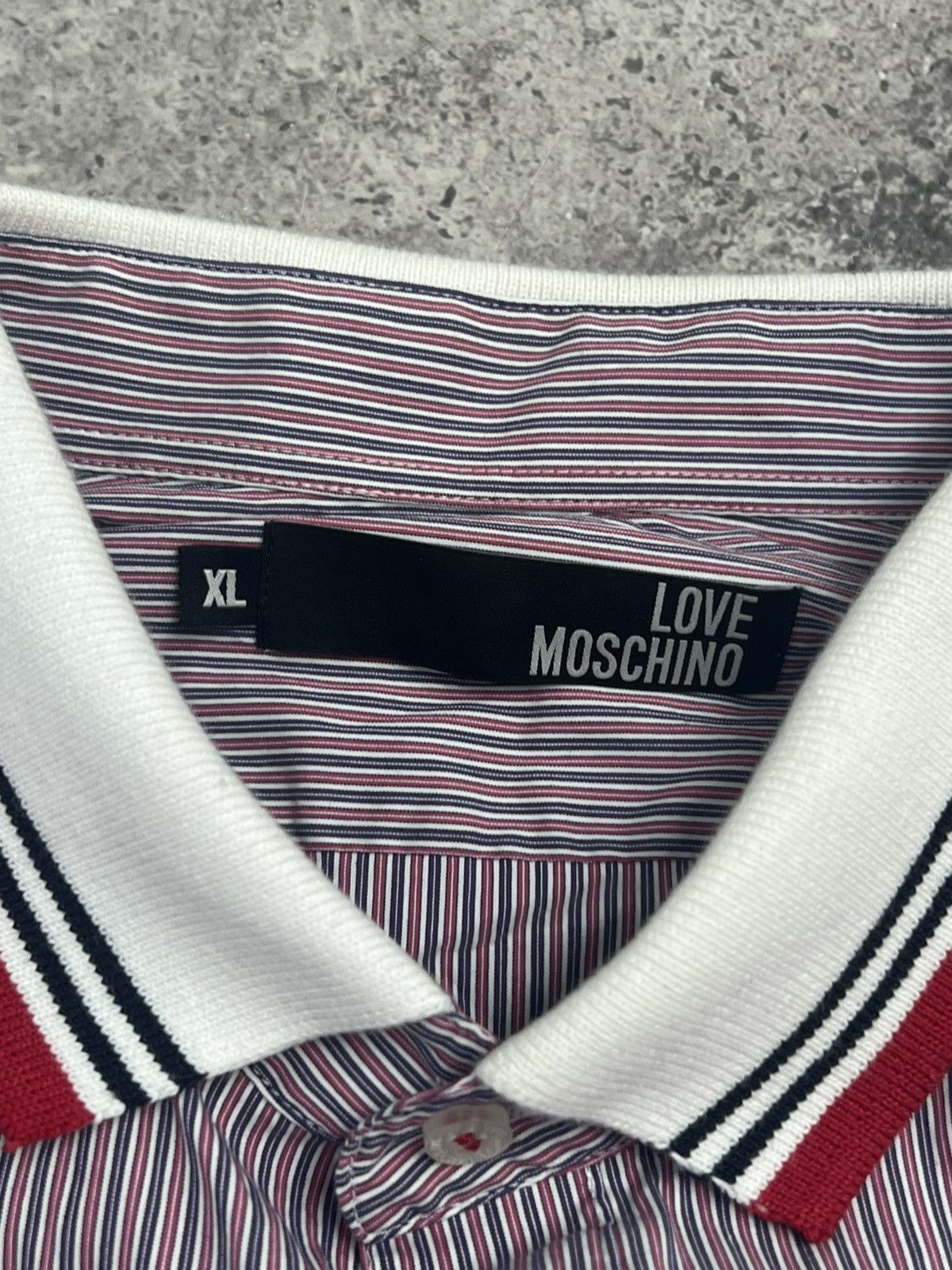 Moschino × Vintage Vintage MOSCHINO Big Logo Short Sleeve Shirt size XL Size US XL / EU 56 / 4 - 9 Thumbnail