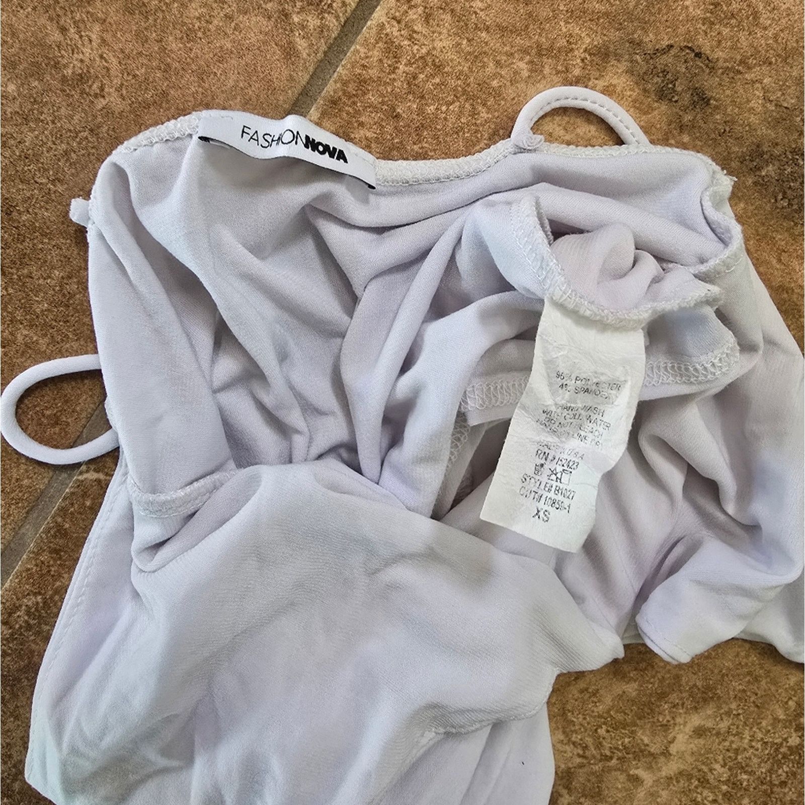 Other White | FASHION NOVA | Classic Thong Bodysuit Size XS / US 0-2 / IT 36-38 - 3 Thumbnail