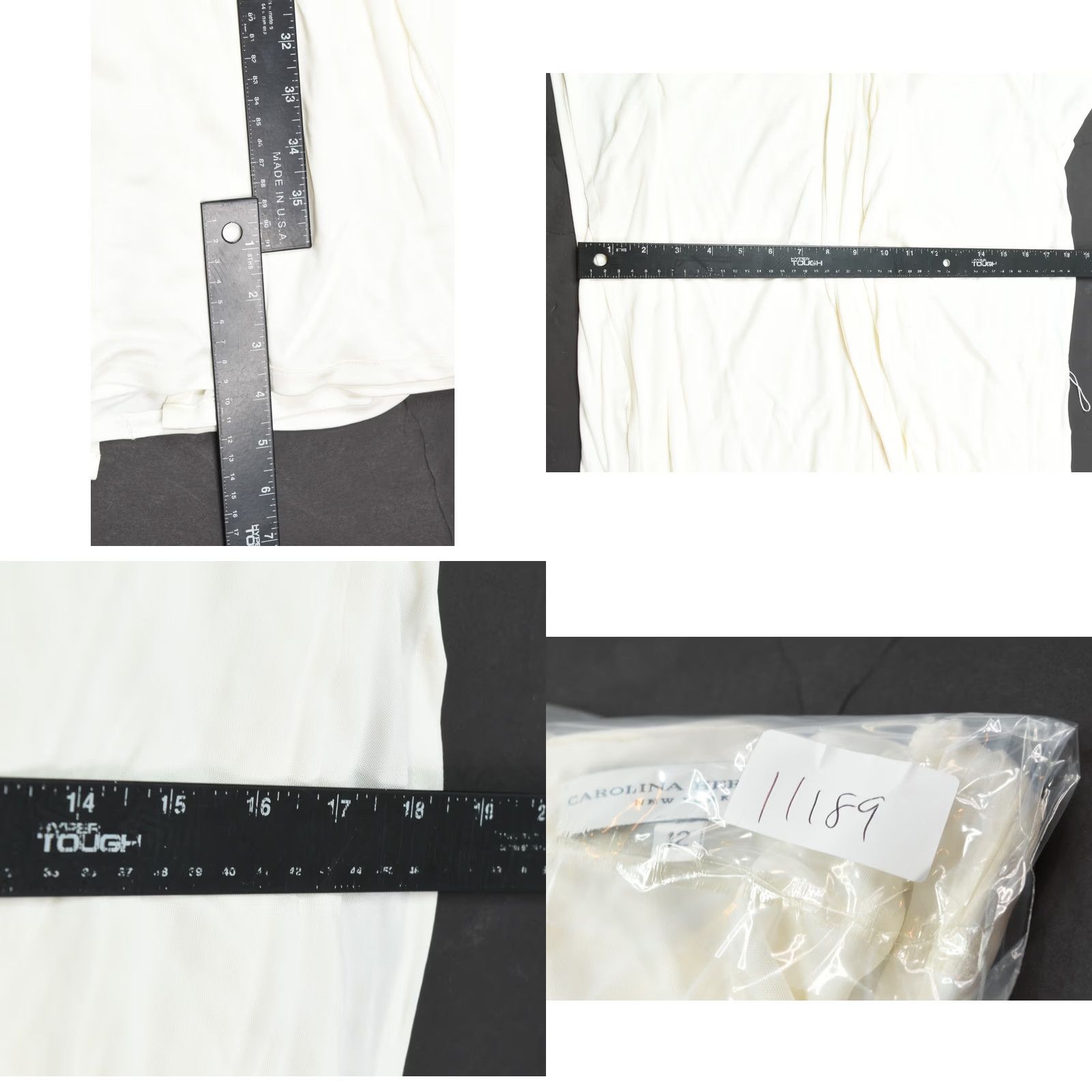 Carolina Herrera Carolina Herrera Dress Wrap Ruffle Cap-Sleeve Stretch Viscose Womens 12 Ivory Midi Party/Cocktail Size XL / US 12-14 / IT 48-50 - 8 Thumbnail
