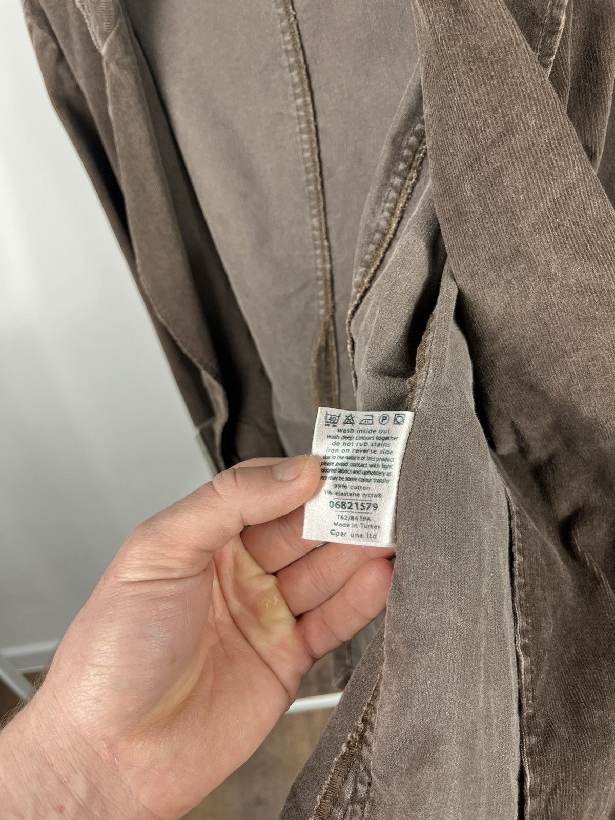 Other Vintage Brown Corduroy Womens Jacket Belted Blazer Size M / US 6-8 / IT 42-44 - 13 Thumbnail