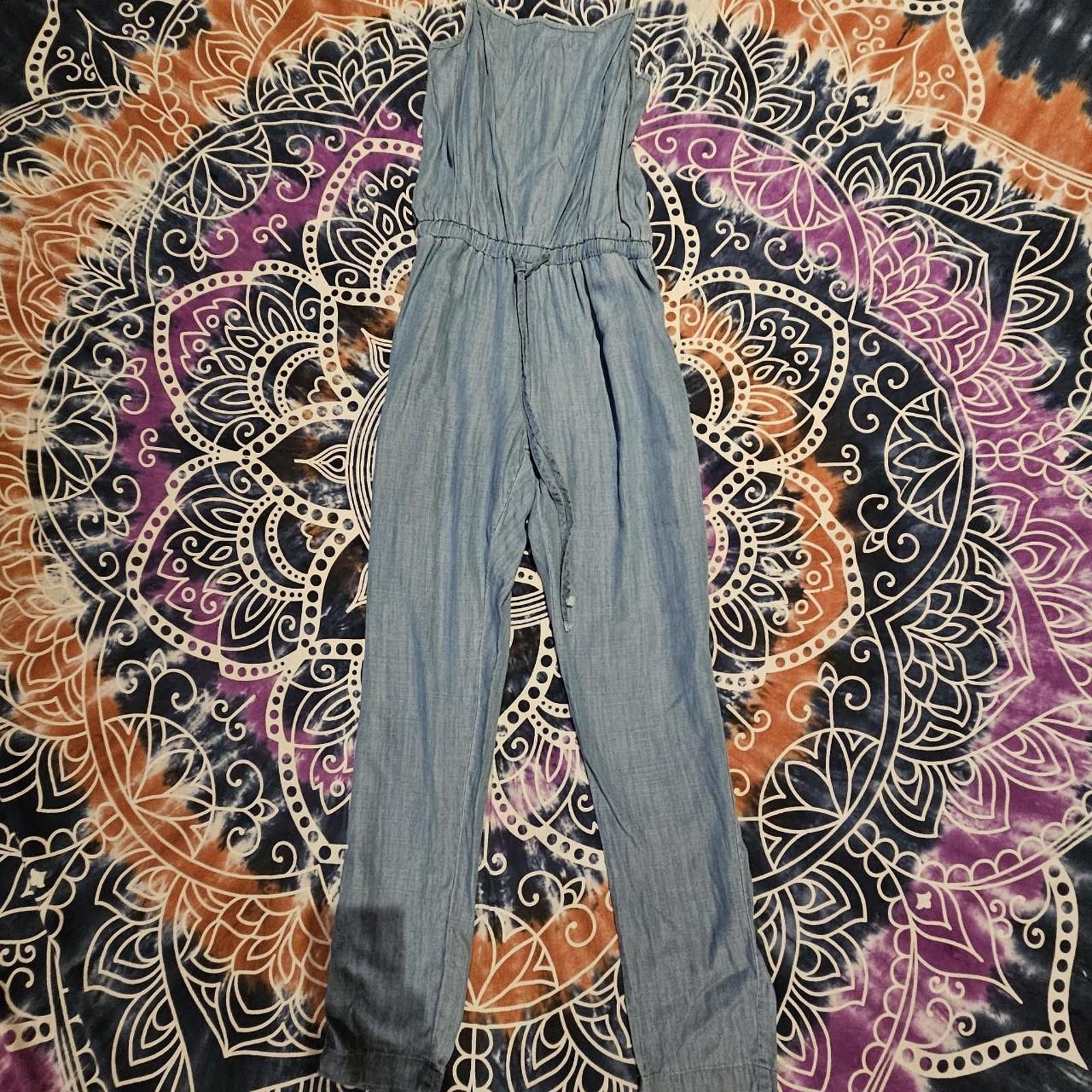 Designer Women's Light Weight Denimn Jumpsuit Size 32" / US 10 / IT 46 - 1 Thumbnail